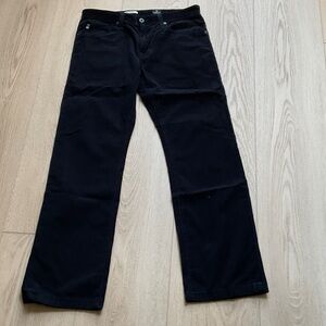 AG PROTEGE Black Corduroy Pants 32 x 31 hemmed